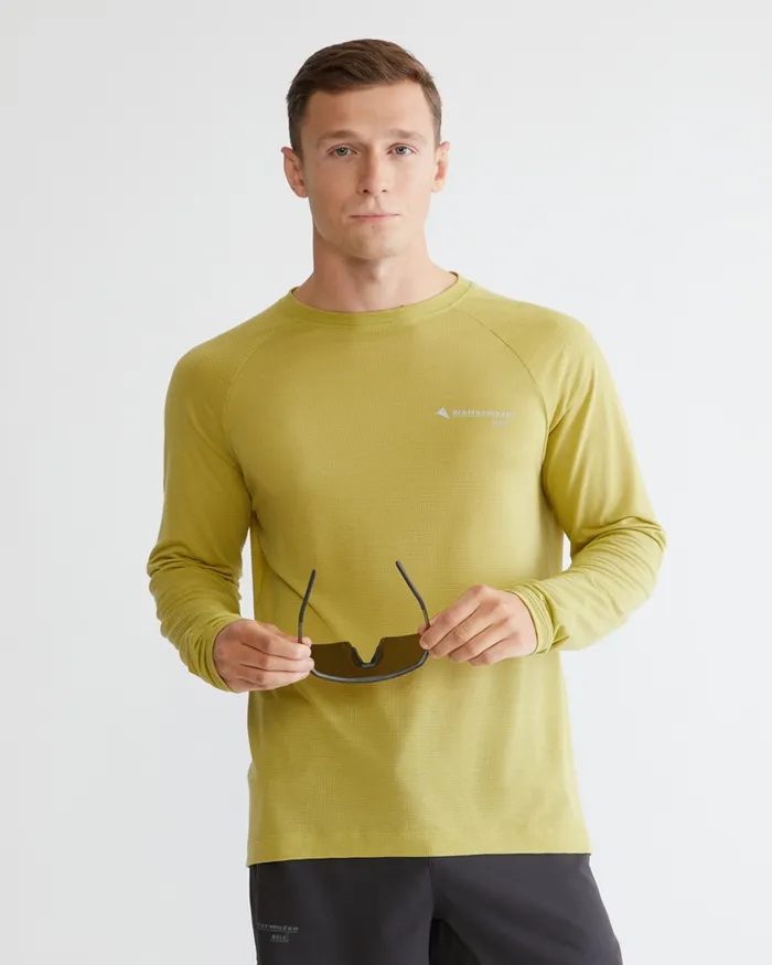 Groa Technical Long Sleeve Tee Beryl Green Men Klttermusen TShirts