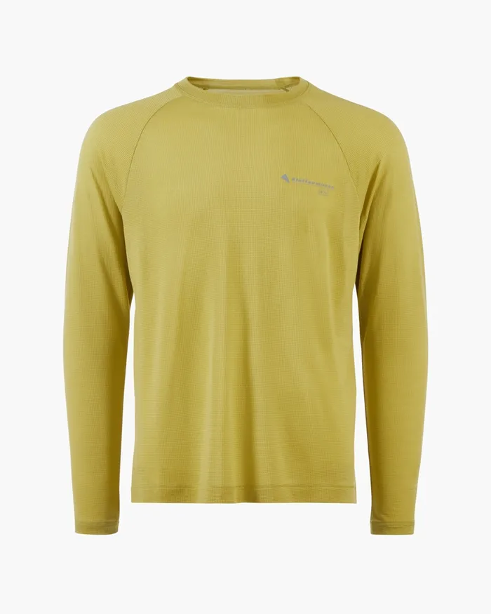 Groa Technical Long Sleeve Tee Beryl Green Men Klttermusen TShirts