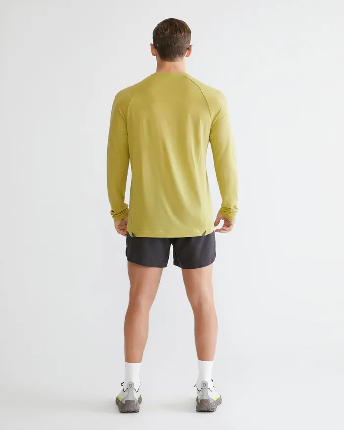 Groa Technical Long Sleeve Tee Beryl Green Men Klttermusen TShirts