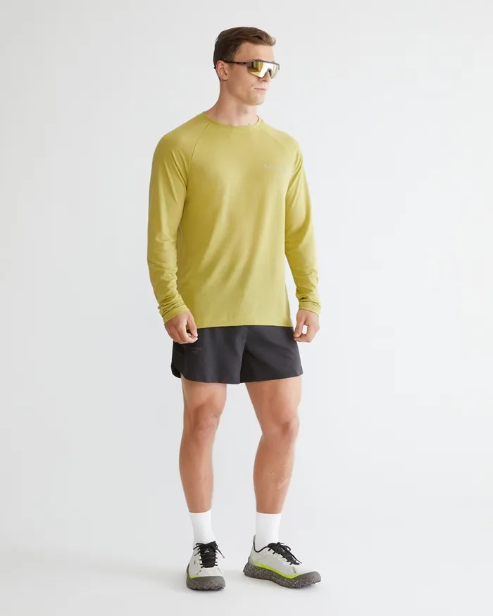 Groa Technical Long Sleeve Tee Beryl Green Men Klttermusen TShirts