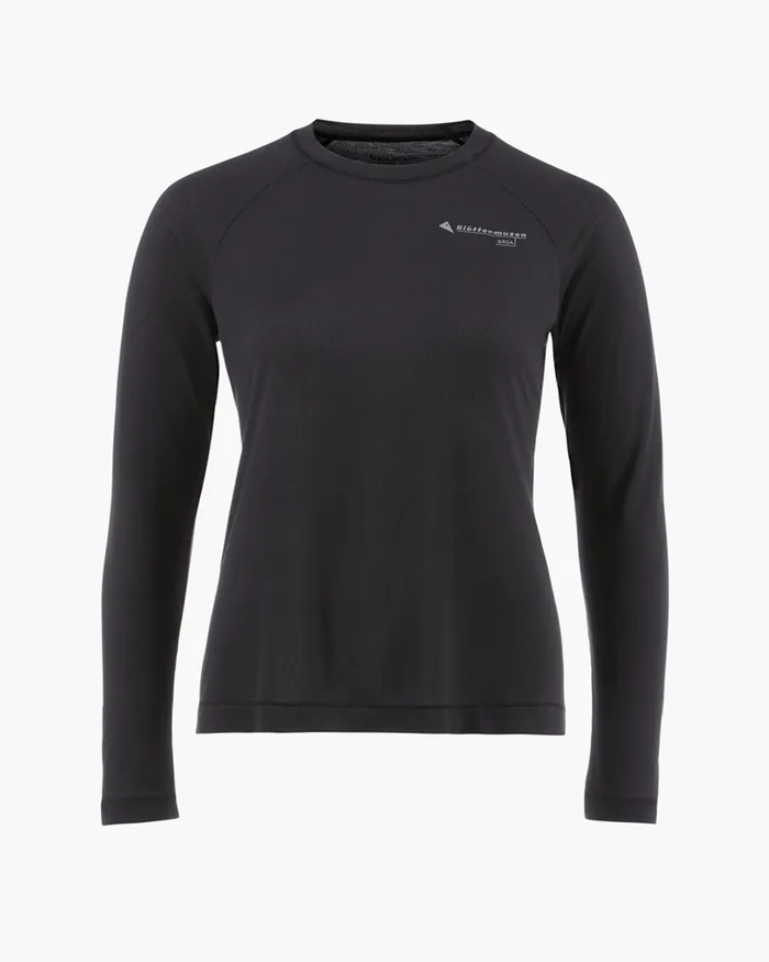 Groa Technical Long Sleeve Tee Raven Women Klttermusen TShirts