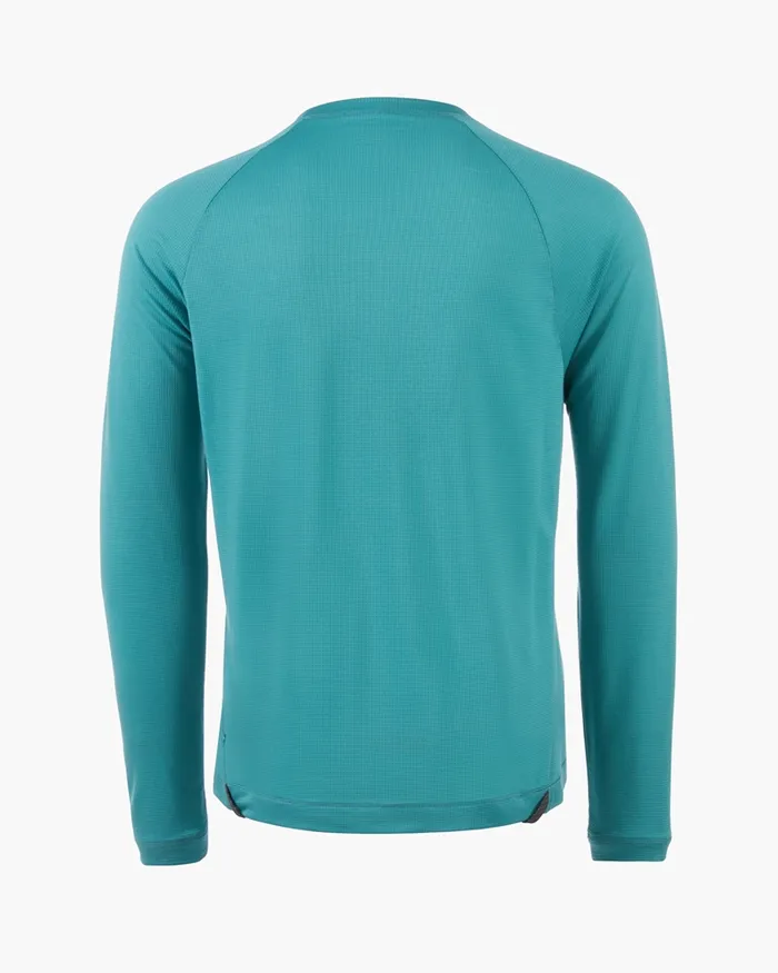 Groa Technical Long Sleeve Tee Teal Blue Men Klttermusen TShirts