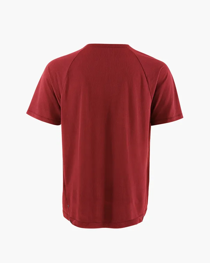 Groa Technical Short Sleeve Tee Ruby Red Men Klttermusen TShirts
