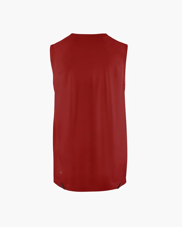 Groa Technical Tank Top Ruby Red Men Klttermusen TShirts