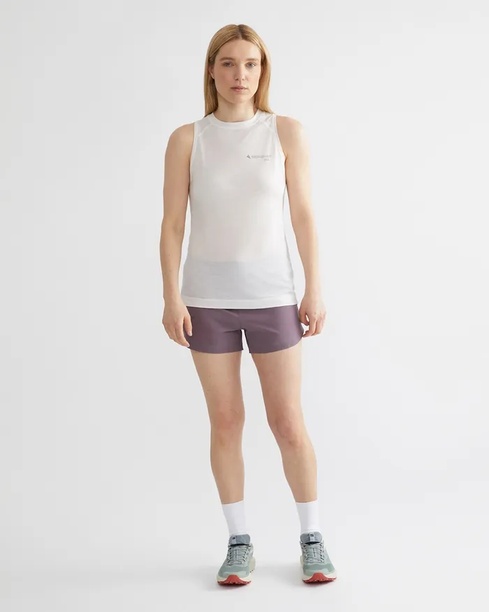 Groa Technical Tank Top Snow Women Klttermusen TShirts