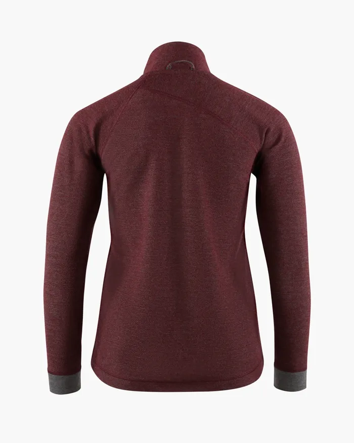 Hdur Zip Jacket Tawny Red Women Klttermusen Fleeces and Sweaters