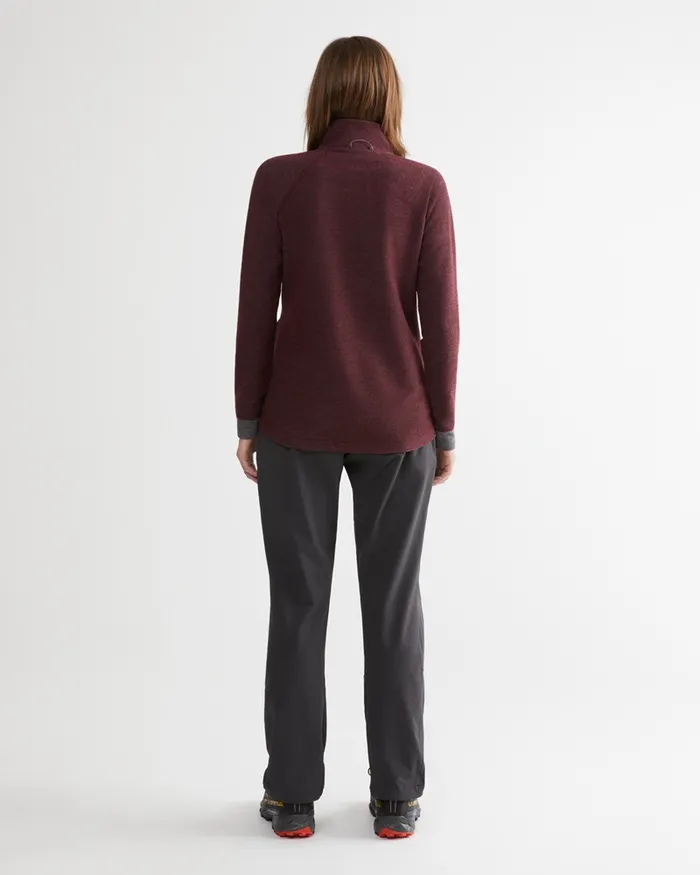 Hdur Zip Jacket Tawny Red Women Klttermusen Fleeces and Sweaters
