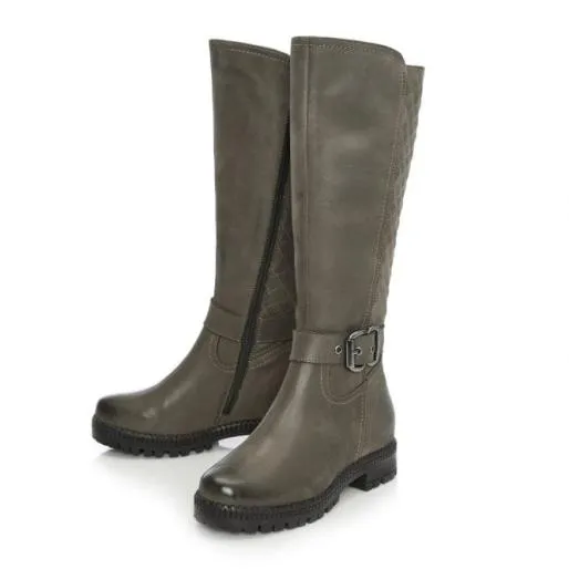 Hamish Khaki Leather Women Moda In Pelle Leather Boots Hamish Khaki Leather Women Moda In Pelle Leather Boots