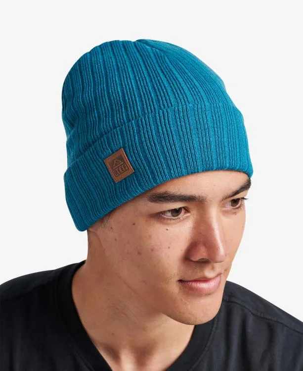 Headwear and Accessories Men REEF Jenks Cuff Beanie Biscay Bay Headwear and Accessories Men REEF Jenks Cuff Beanie Biscay Bay