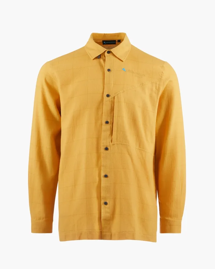 Helheim Long Sleeve Shirt Amber Gold Men Klttermusen Shirts