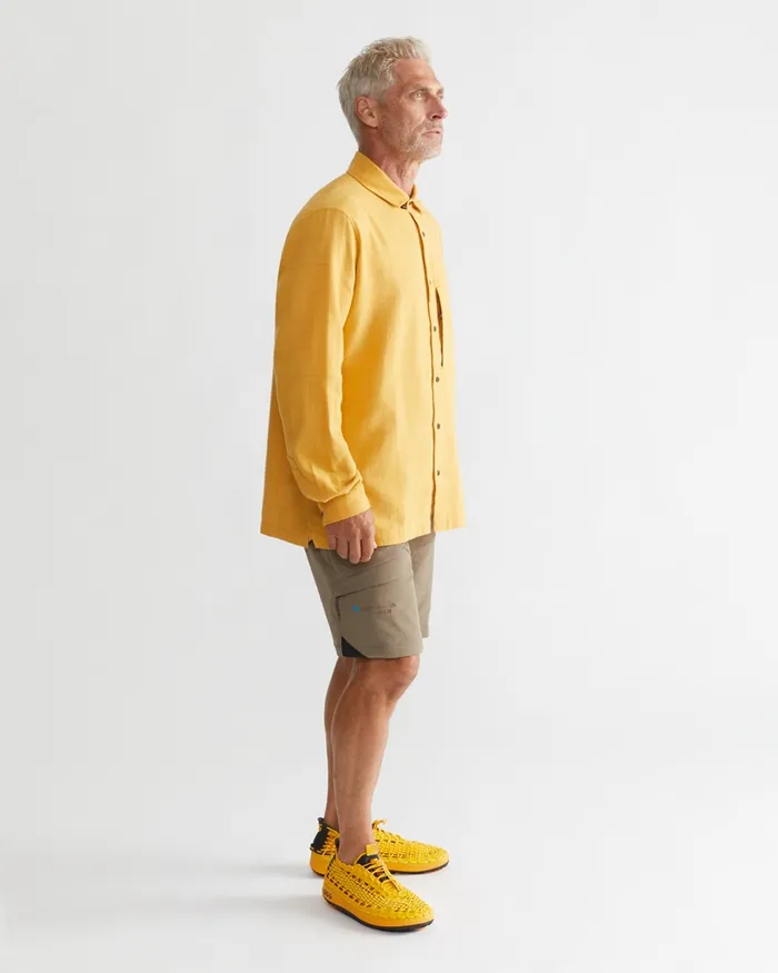 Helheim Long Sleeve Shirt Amber Gold Men Klttermusen Shirts