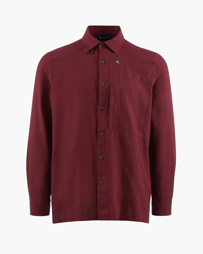 Helheim Long Sleeve Shirt Tawny Red Men Klttermusen Shirts