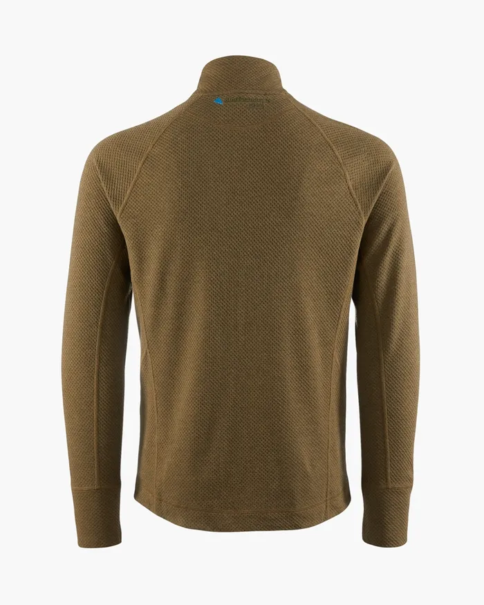 Huge Norna Half Zip Mid Layer Olive Men Klttermusen Fleeces and Sweaters