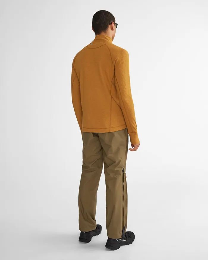 Huge Norna Half Zip Mid Layer Ravenburnt Russet Men Klttermusen Fleeces and Sweaters