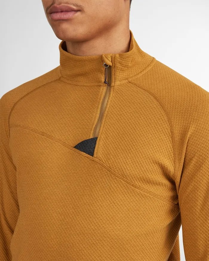 Huge Norna Half Zip Mid Layer Ravenburnt Russet Men Klttermusen Fleeces and Sweaters