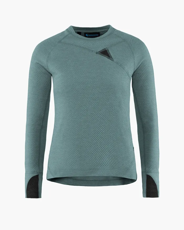 Huge Norna Mid Layer Frost Green Women Klttermusen Fleeces and Sweaters