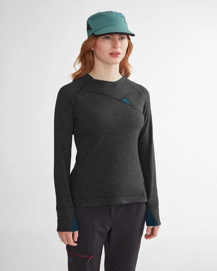 Huge Norna Mid Layer Frost Green Women Klttermusen Fleeces and Sweaters