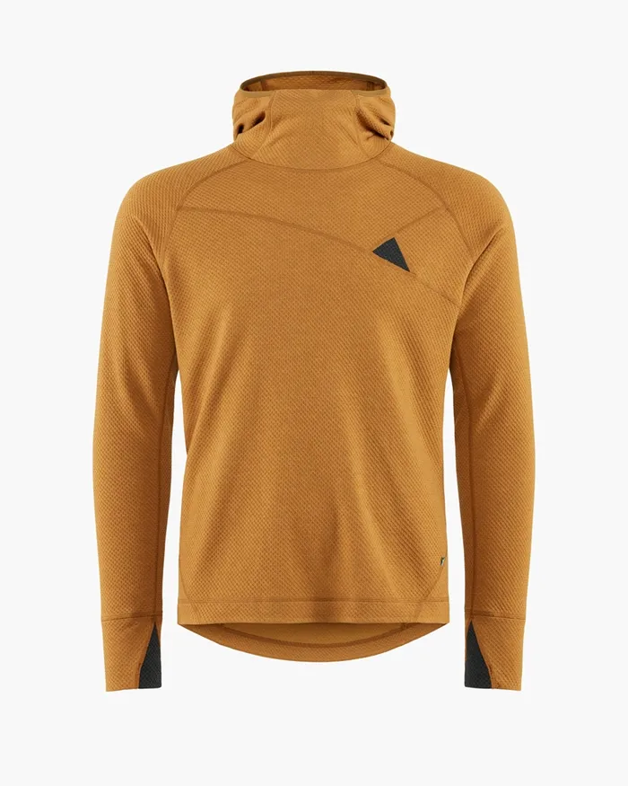 Huge Norna Mid Layer Hoodie Mustard Men Klttermusen Fleeces and Sweaters