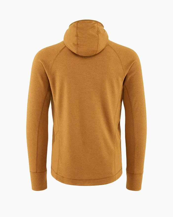 Huge Norna Mid Layer Hoodie Mustard Men Klttermusen Fleeces and Sweaters
