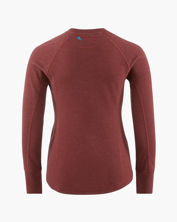 Huge Norna Mid Layer Madder Red Women Klttermusen Fleeces and Sweaters