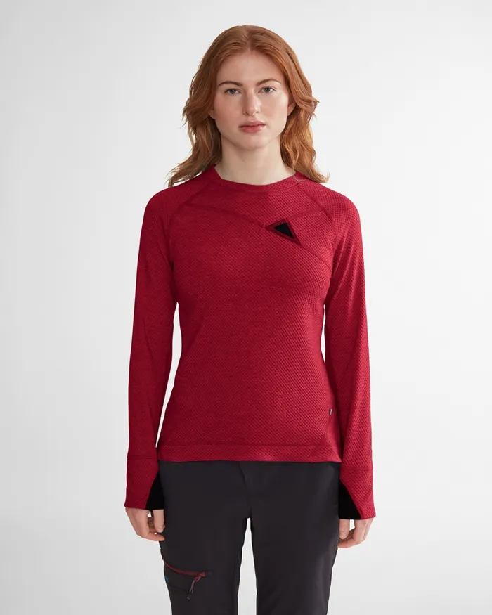 Huge Norna Mid Layer Ravenburnt Russet Women Klttermusen Fleeces and Sweaters