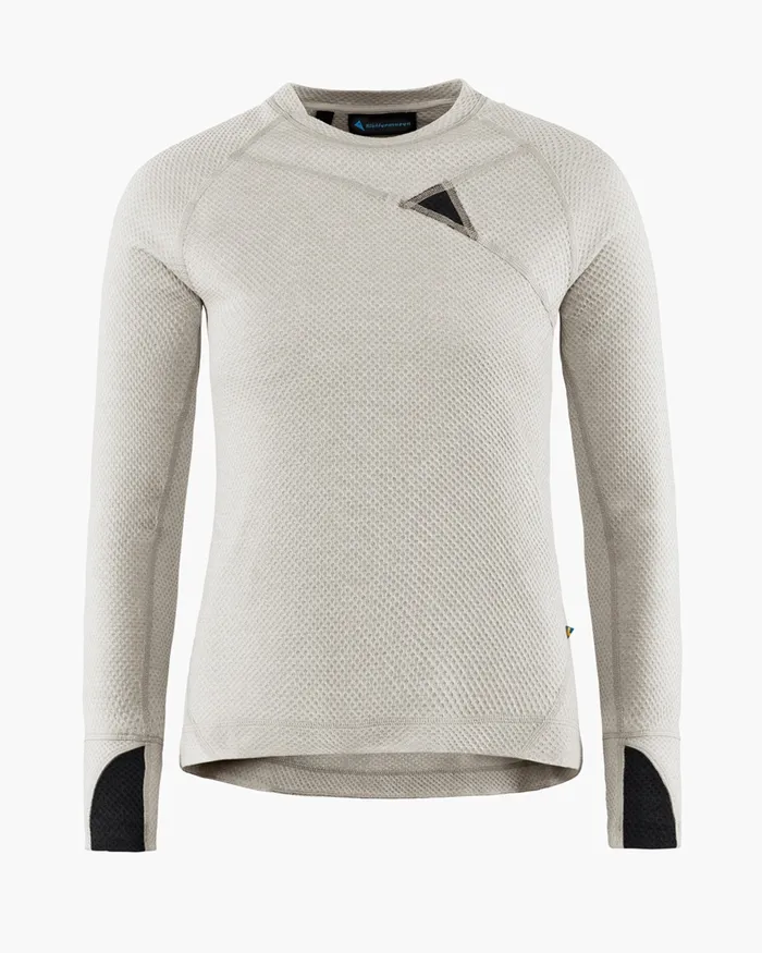 Huge Norna Mid Layer White Clay Women Klttermusen Fleeces and Sweaters