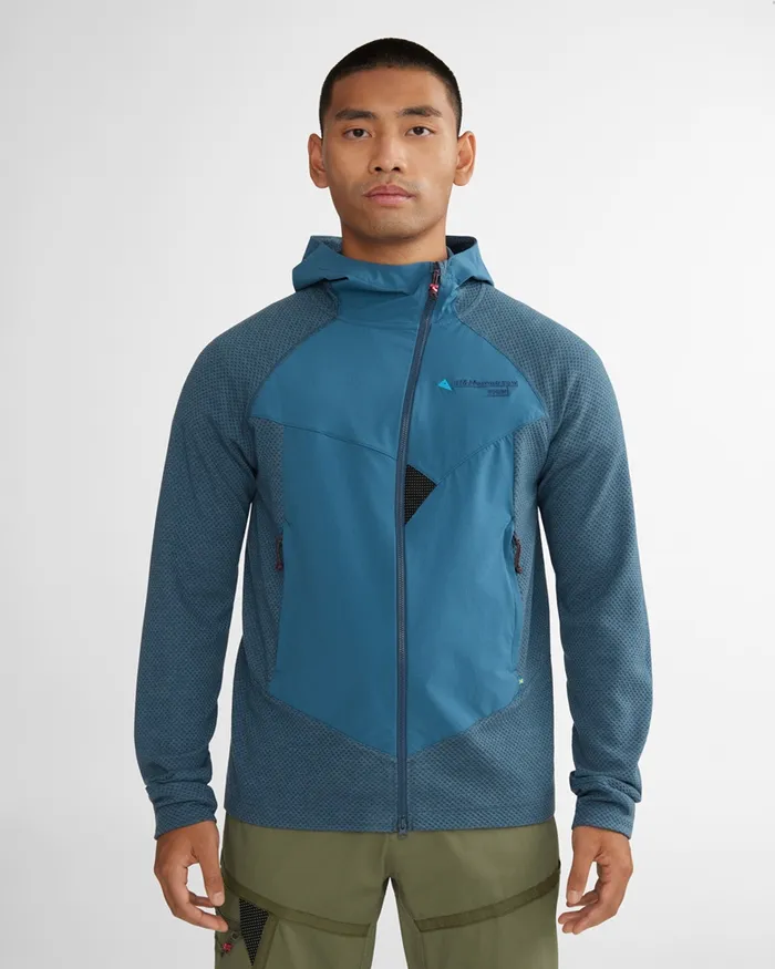 Hugin Hooded Norna Sweater Frost Greenjade Green Men Klttermusen Fleeces and Sweaters