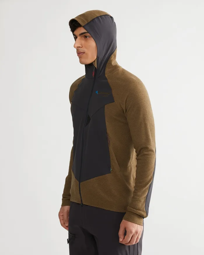 Hugin Hooded Norna Sweater Oliveraven Men Klttermusen Fleeces and Sweaters