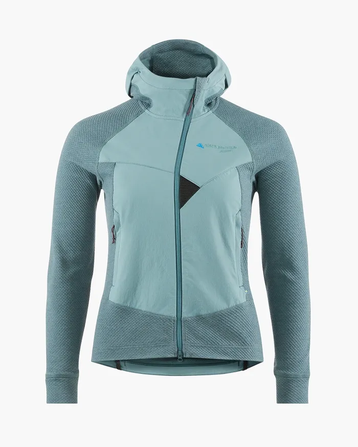 Hugin WoHooded Norna Sweater Frost Greenjade Green Women Klttermusen Fleeces and Sweaters Hugin WoHooded Norna Sweater Frost Greenjade Green Women Klttermusen Fleeces and Sweaters