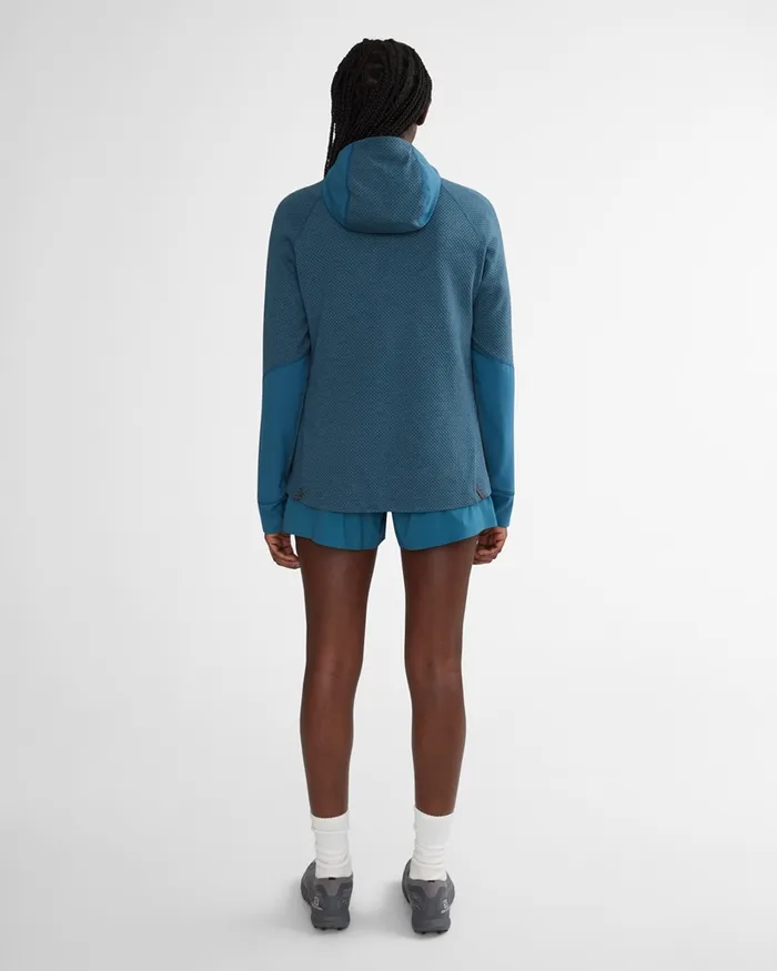 Hugin WoHooded Norna Sweater Frost Greenjade Green Women Klttermusen Fleeces and Sweaters