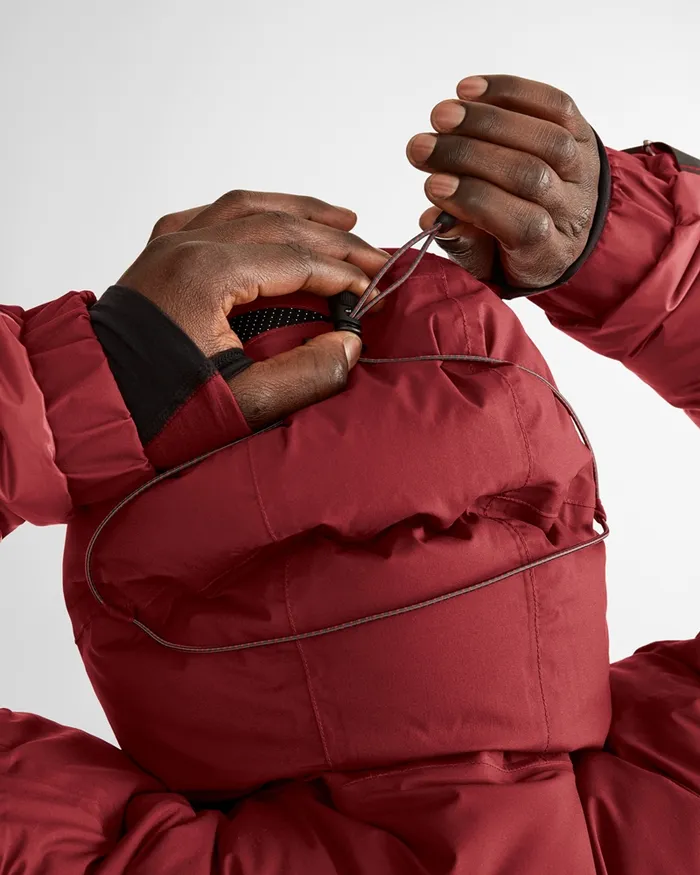 Iving 20 Waterproof Expedition Down Jacket Burnt Russet MenWomen Klttermusen Down and Insulated Jackets