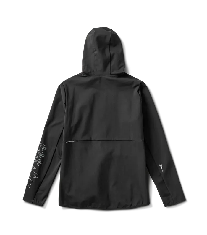 Jackets and Vests Men Roark El Morro Fleece Hoodie Black