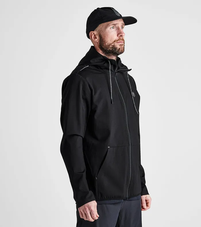 Jackets and Vests Men Roark El Morro Fleece Hoodie Black