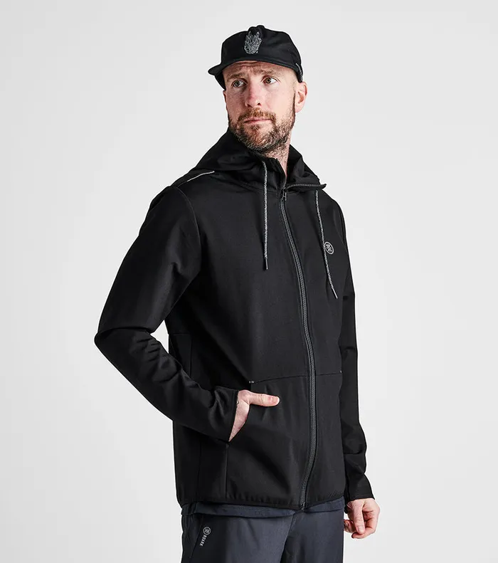 Jackets and Vests Men Roark El Morro Fleece Hoodie Black