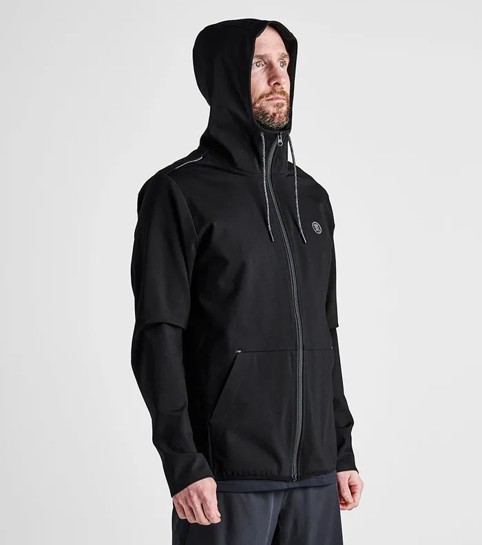 Jackets and Vests Men Roark El Morro Fleece Hoodie Black