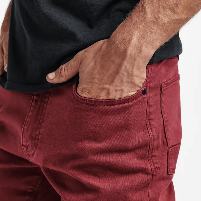 Jeans Men Roark HWY 133 Slim Fit Broken Twill Jeans Maroon 2