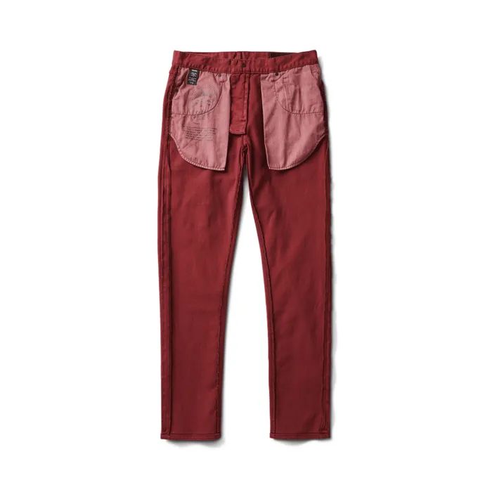 Jeans Men Roark HWY 133 Slim Fit Broken Twill Jeans Maroon 2