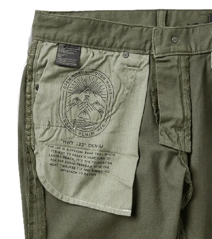 Jeans Men Roark HWY 133 Slim Fit Broken Twill Jeans Military 2