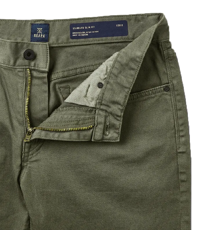Jeans Men Roark HWY 133 Slim Fit Broken Twill Jeans Military 2