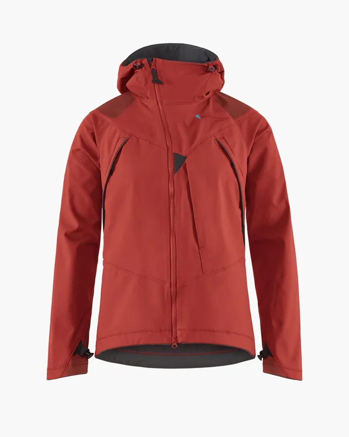 Jolner Cutan Shell Jacket Rose Red Women Klttermusen Wind Resistant Jackets