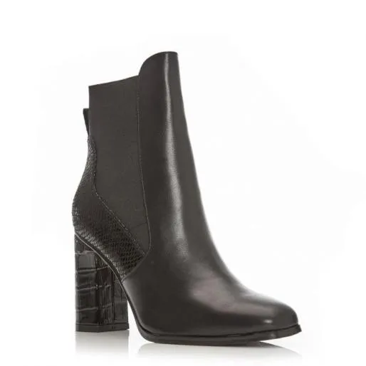Katiee Black Porvair Women Moda In Pelle Ankle Boots Katiee Black Porvair Women Moda In Pelle Ankle Boots
