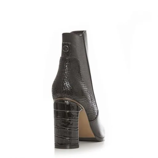Katiee Black Porvair Women Moda In Pelle Ankle Boots Katiee Black Porvair Women Moda In Pelle Ankle Boots