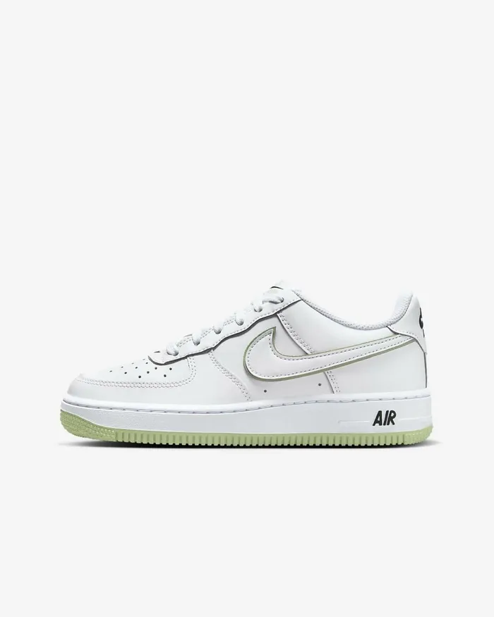 Kids Air Force 1 Whitewhiteblackhoneydew Nike Lifestyle