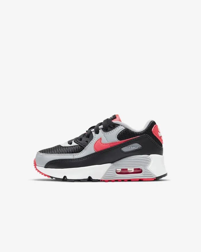 Kids Air Max 90 Ltr Blackwhitewolf Greyradiant Red Nike Younger Kids 3 8211 7 Years