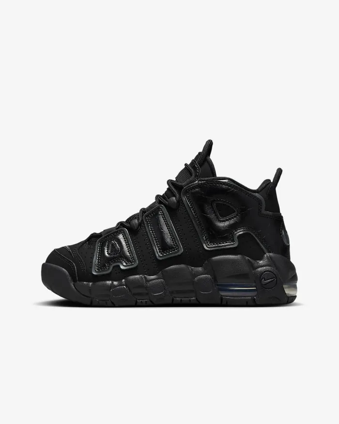 Kids Air More Uptempo Blackblackanthracite Nike Lifestyle