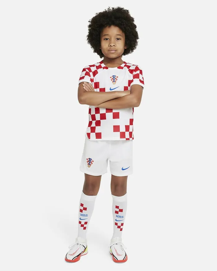 Kids Croatia 202223 Home Whitebattle Blue Nike Kits And Jerseys