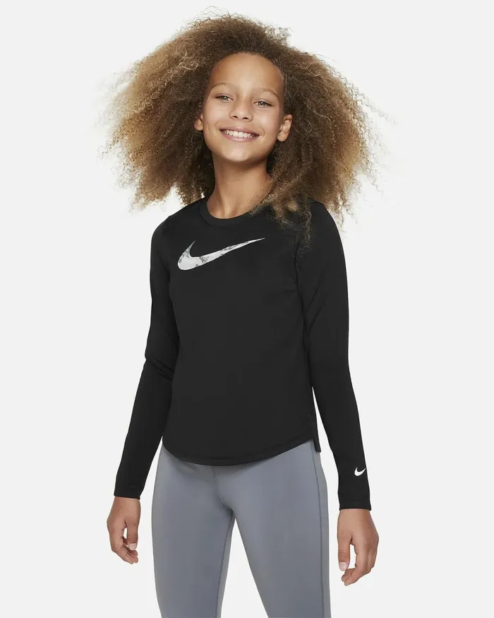 Kids DriFit One Black Nike Tops And TShirts