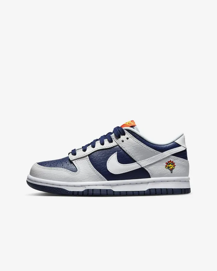 Kids Dunk Low Photon Dustmidnight Navyblue Tintwhite Nike Lifestyle