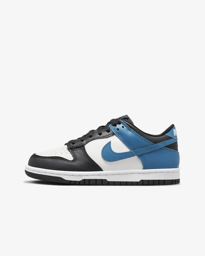 Kids Dunk Low Summit Whiteblackwhiteindustrial Blue Nike Lifestyle