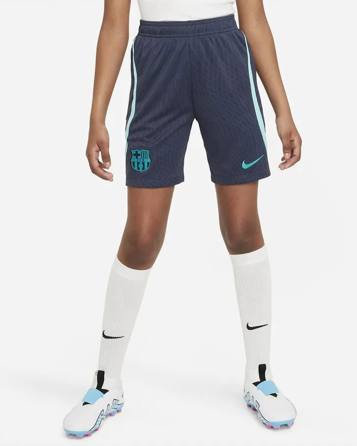 Kids FC Barcelona Strike Third Thunder Bluelight Aquaenergy Nike Sport Clothing